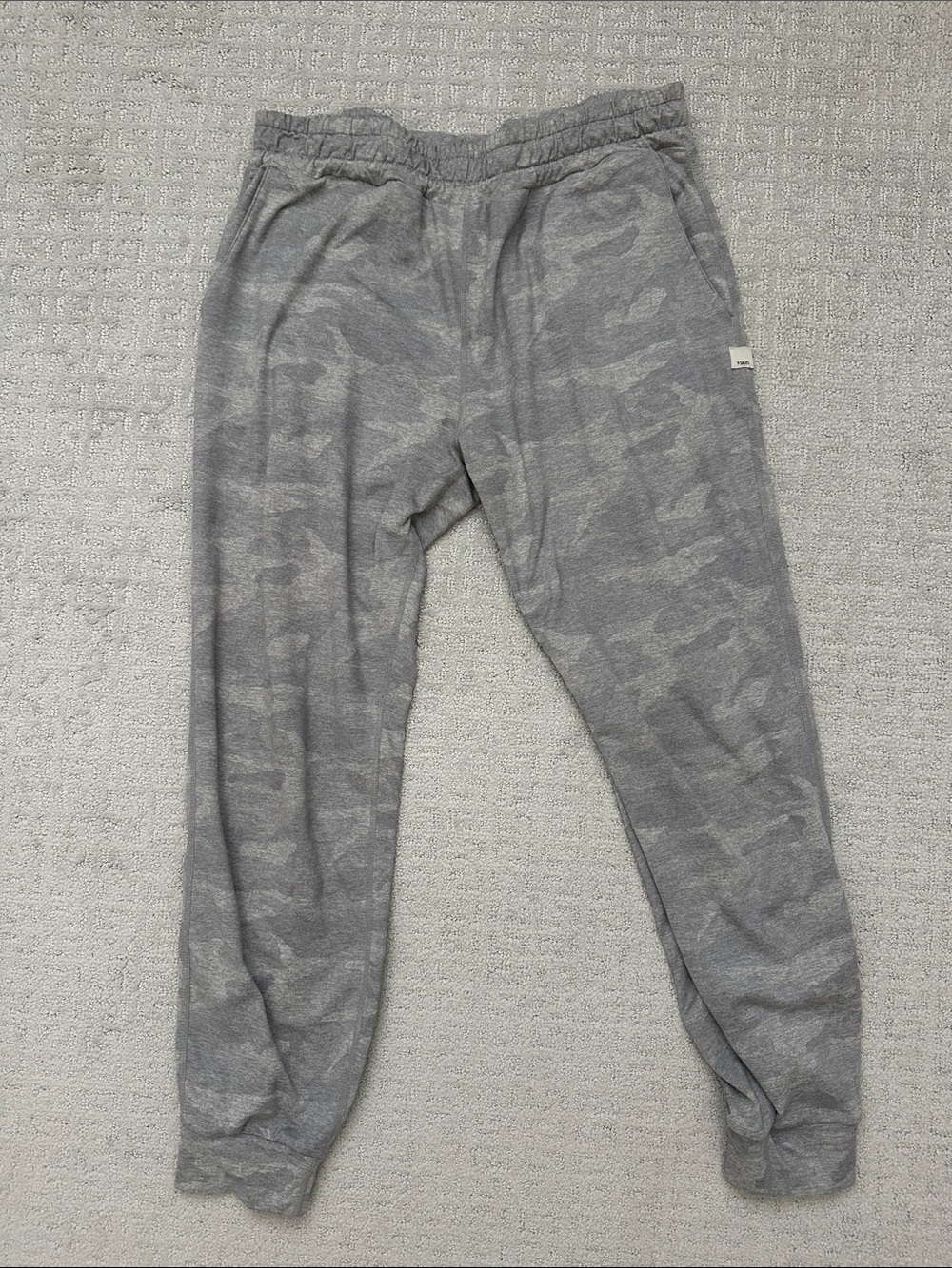 Vuori Lightweight Grey Camo Track Joggers - Picture 2 of 3